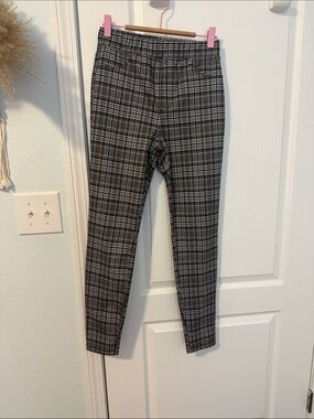 Plaid Slim Fit Women’s Pants